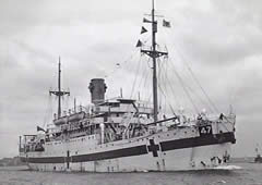 The Hospital Ship 'Centaur' sunk by the Japanese on 14/5/1943