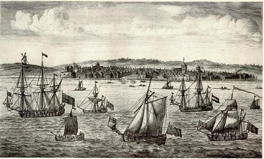 Gravesend as seen from the Thames in 1773