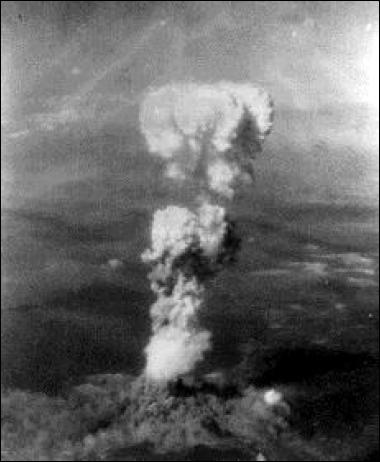 The Mushroom Cloud Over Hiroshima 8:16A.M. 6/8/1945